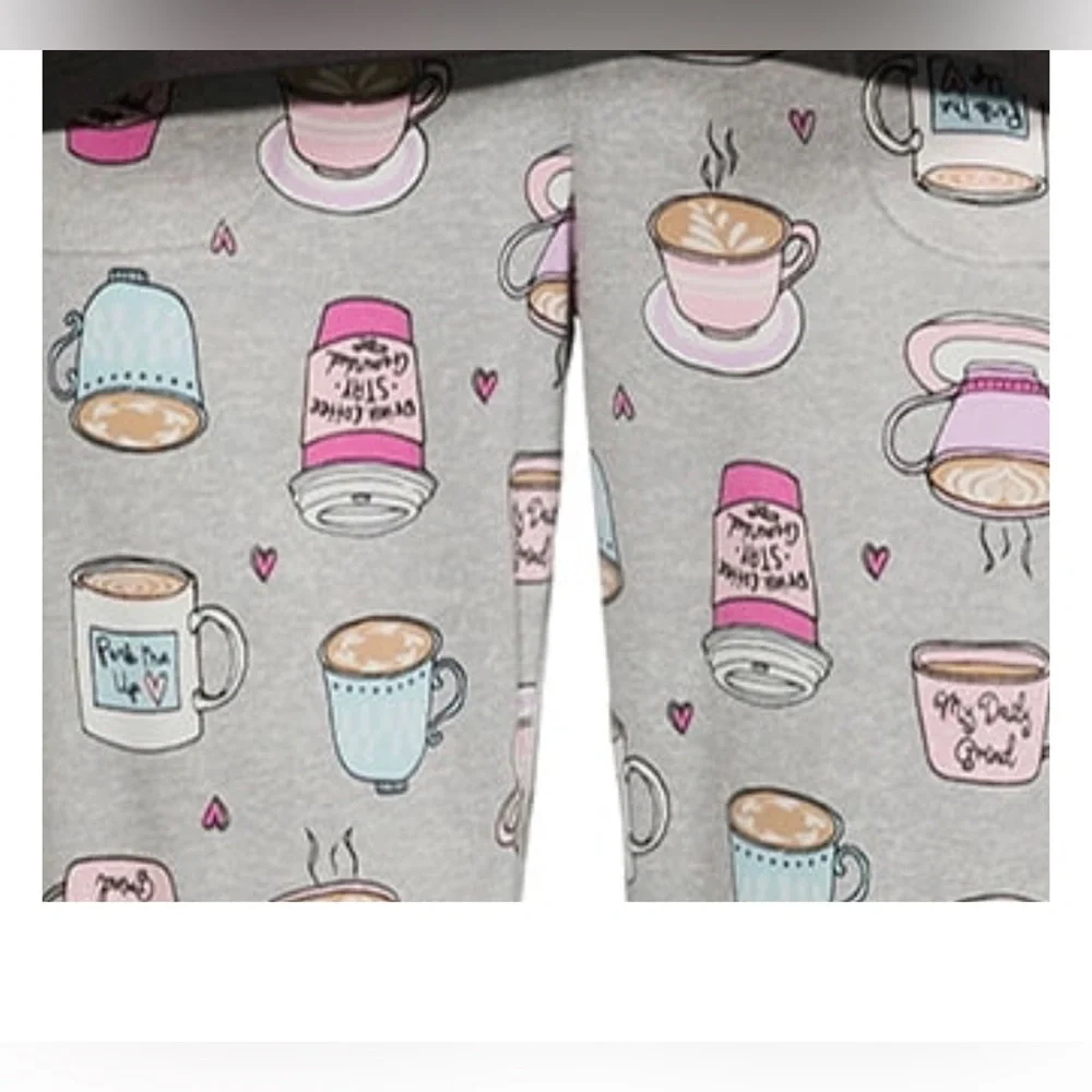 Relaxed fit pullover style tag-free elastic waist tapered leg pajama set size 2X
